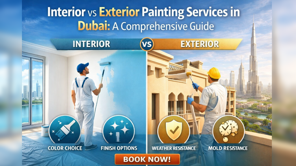 Interior vs Exterior Painting Services in Dubai: A Comprehensive Guide