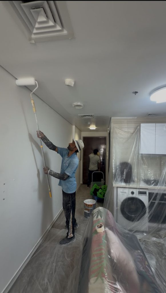 Best Painting Services in JVC Dubai | 0553587105 3 professional painters in JVC Dubai wall painting services Prime Stone Technical